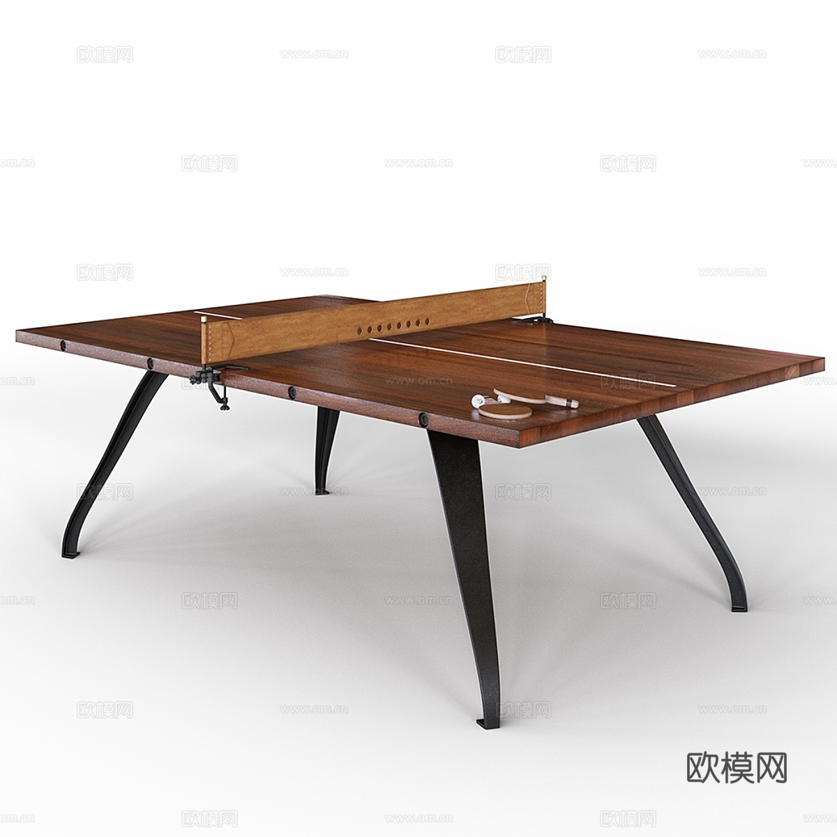 乒乓球桌 PING PONG TABLE - BURNT U3d模型下载