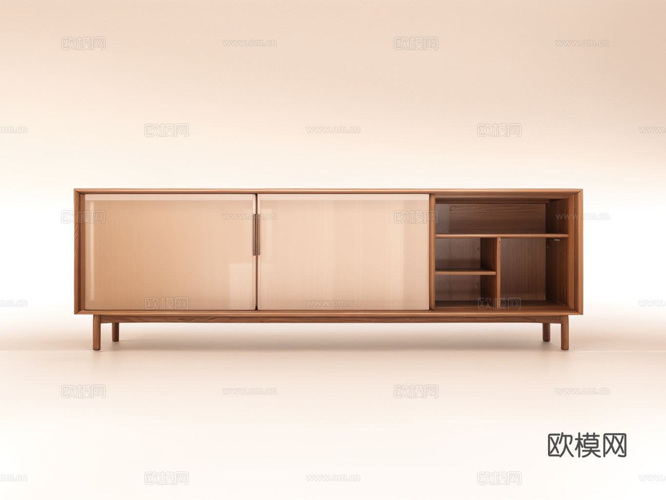 电视柜su模型