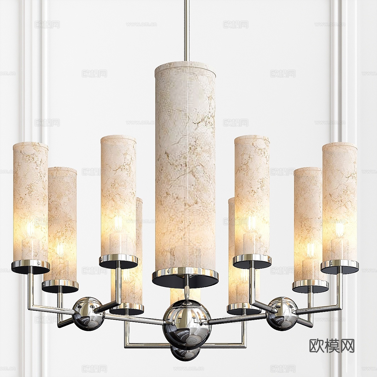 贝克方钠石吊灯3d模型下载