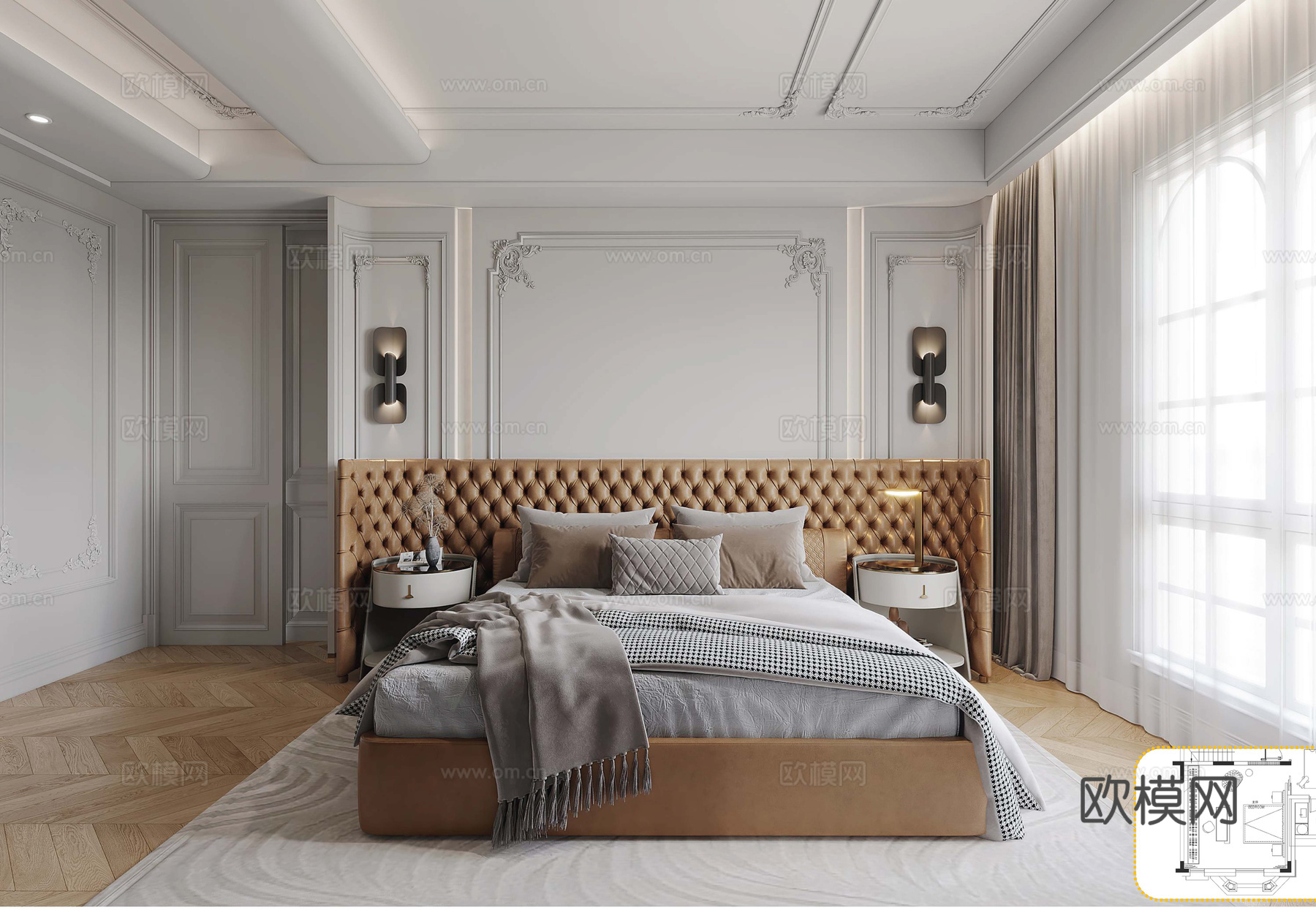 轻奢法式别墅 最新全套施工图 效果图合集cad施工图