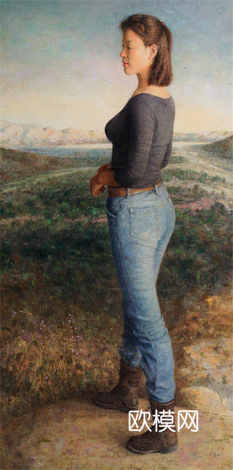 人物油画，人物画，装饰画，艺术画