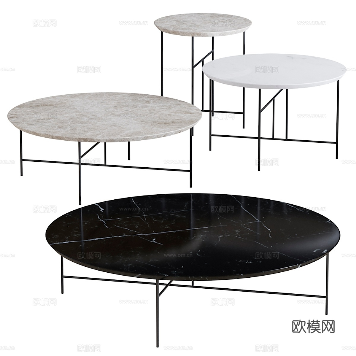 De Padova Sen咖啡桌3d模型下载