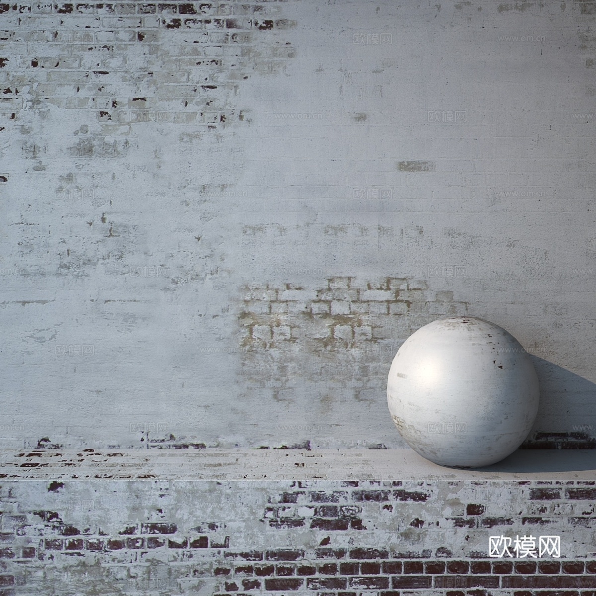 砖墙1493d模型下载