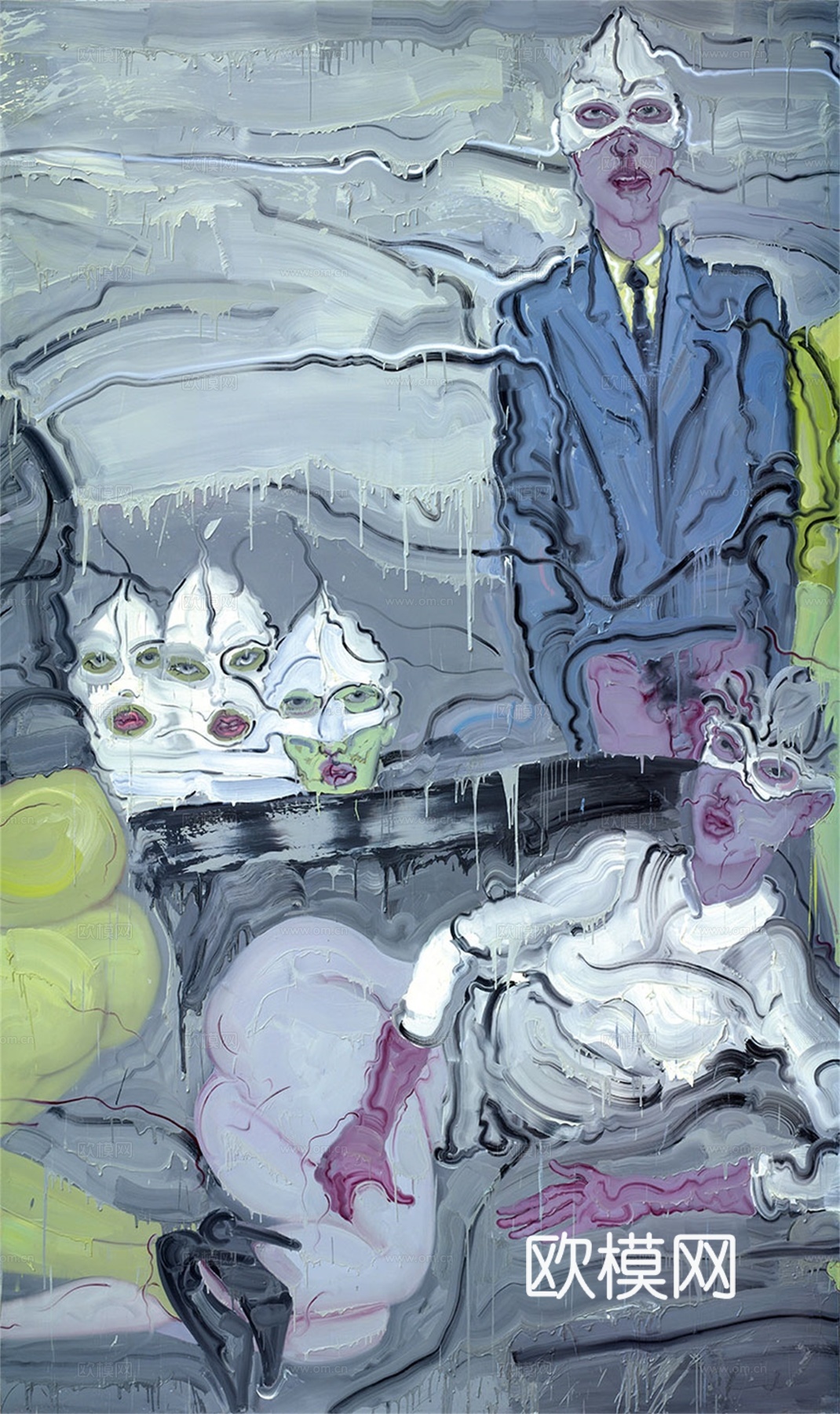 抽象油画，抽象画，装饰画，艺术画，创意画，现代绘画下载