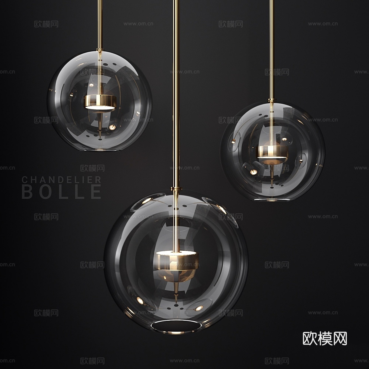 Giopato &amp; Coombes Bolle 1 透明金泡3d模型下载