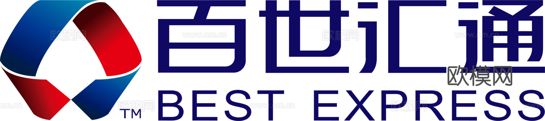 百世汇通，快递物流logo