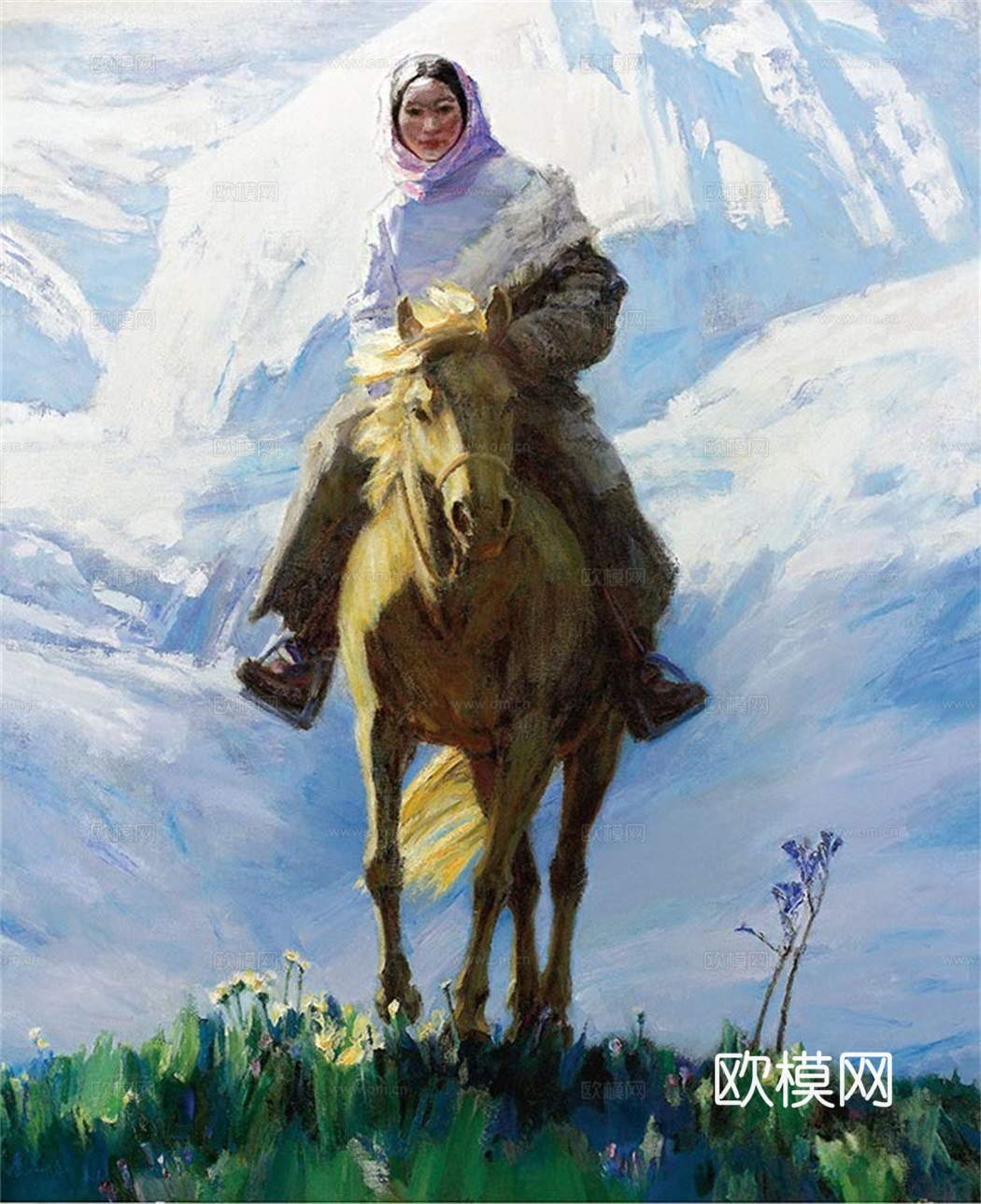 人物油画，人物画，装饰画，艺术画下载