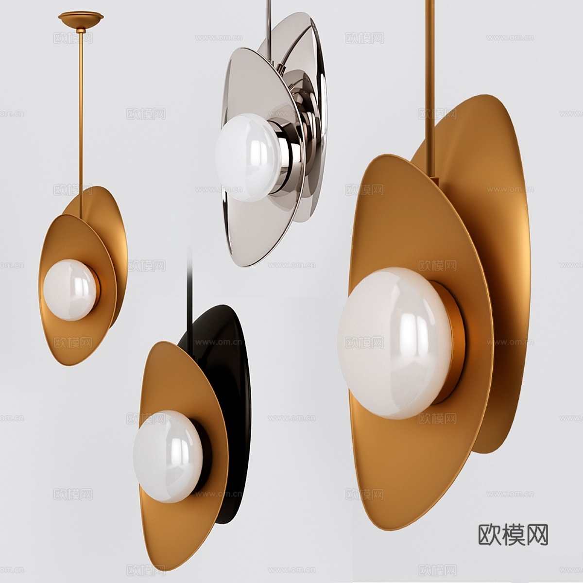 凯莉·韦斯特勒 - NOUVEL小型吊灯3d模型下载