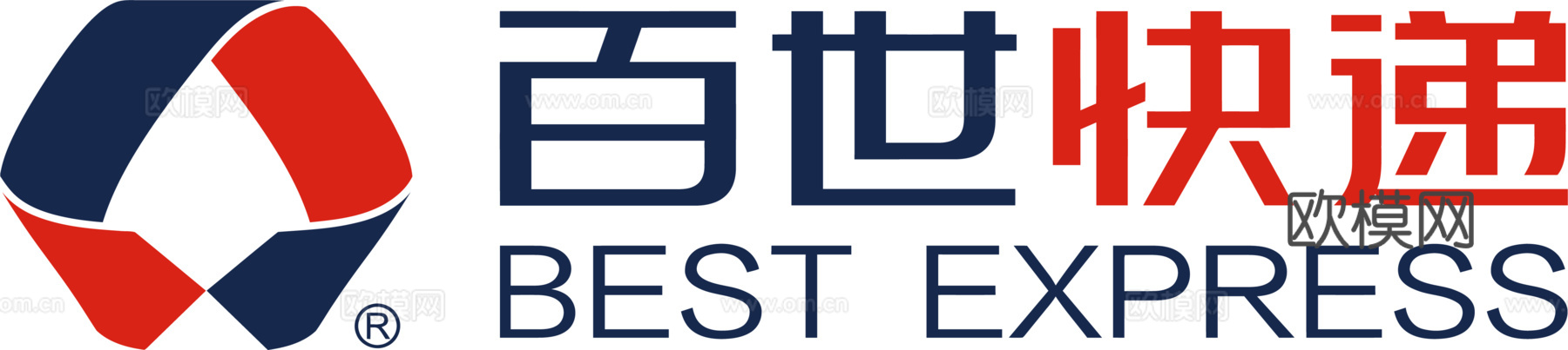 百世快递，快递物流logo