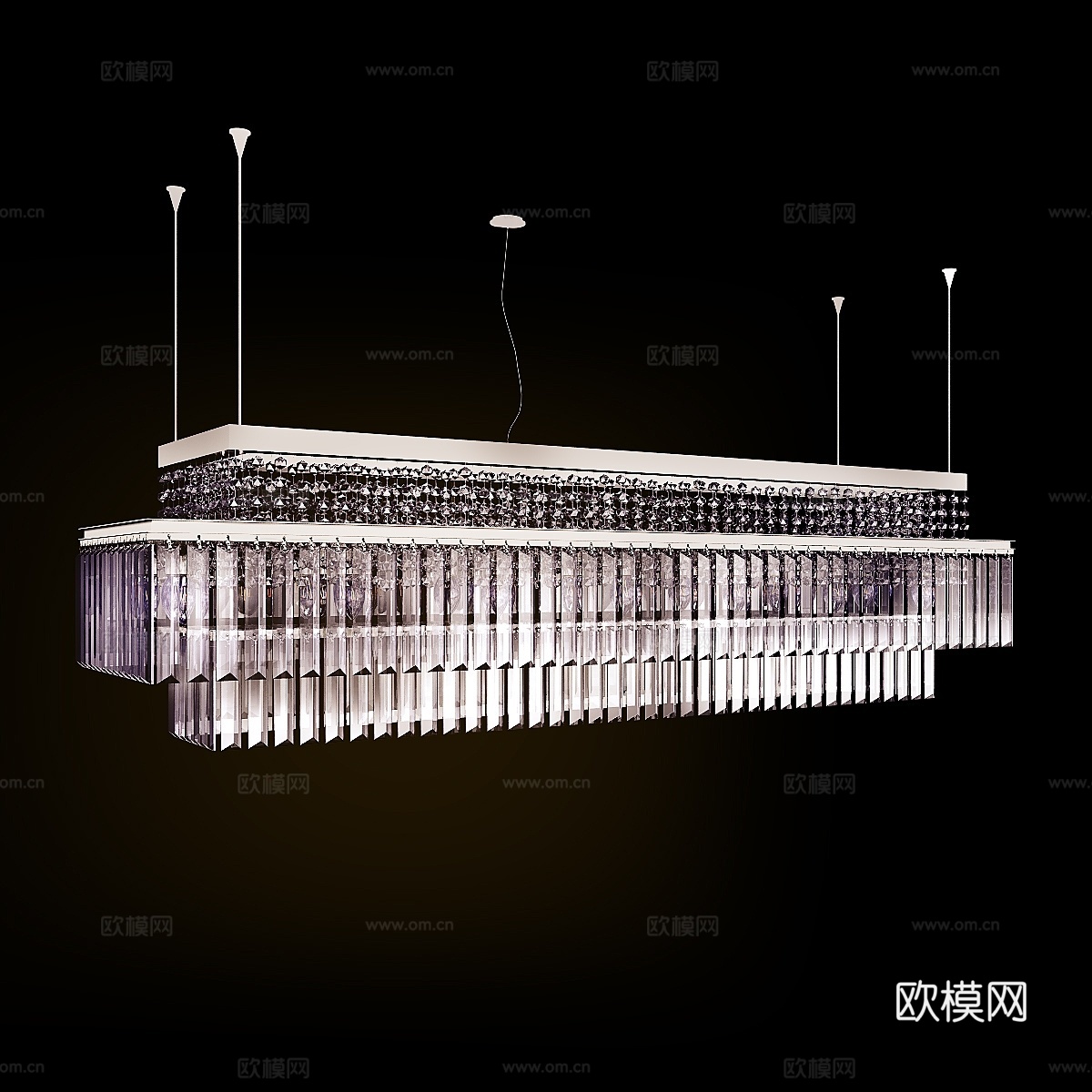 Casa 面包棍吊灯3d模型下载