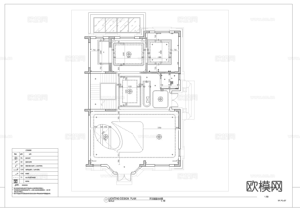 轻奢法式别墅 最新全套施工图 效果图合集cad施工图