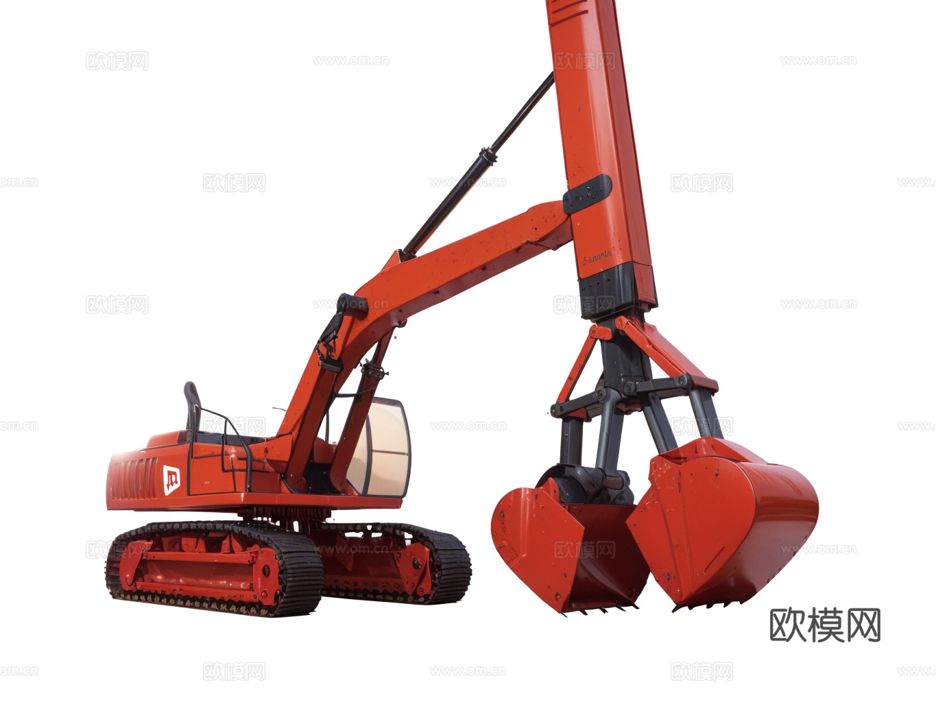 挖掘工程车su模型