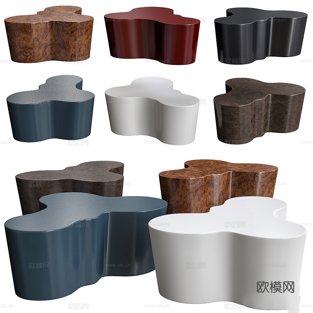 Showtime Orgo鸡尾酒桌 由Oggetti Luc3d模型下载