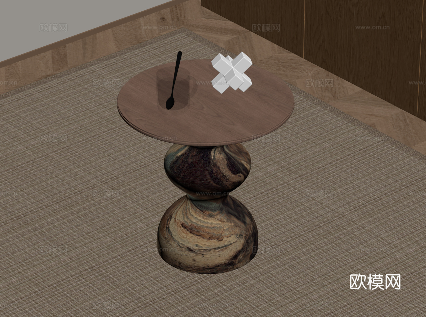 中古风边几su模型