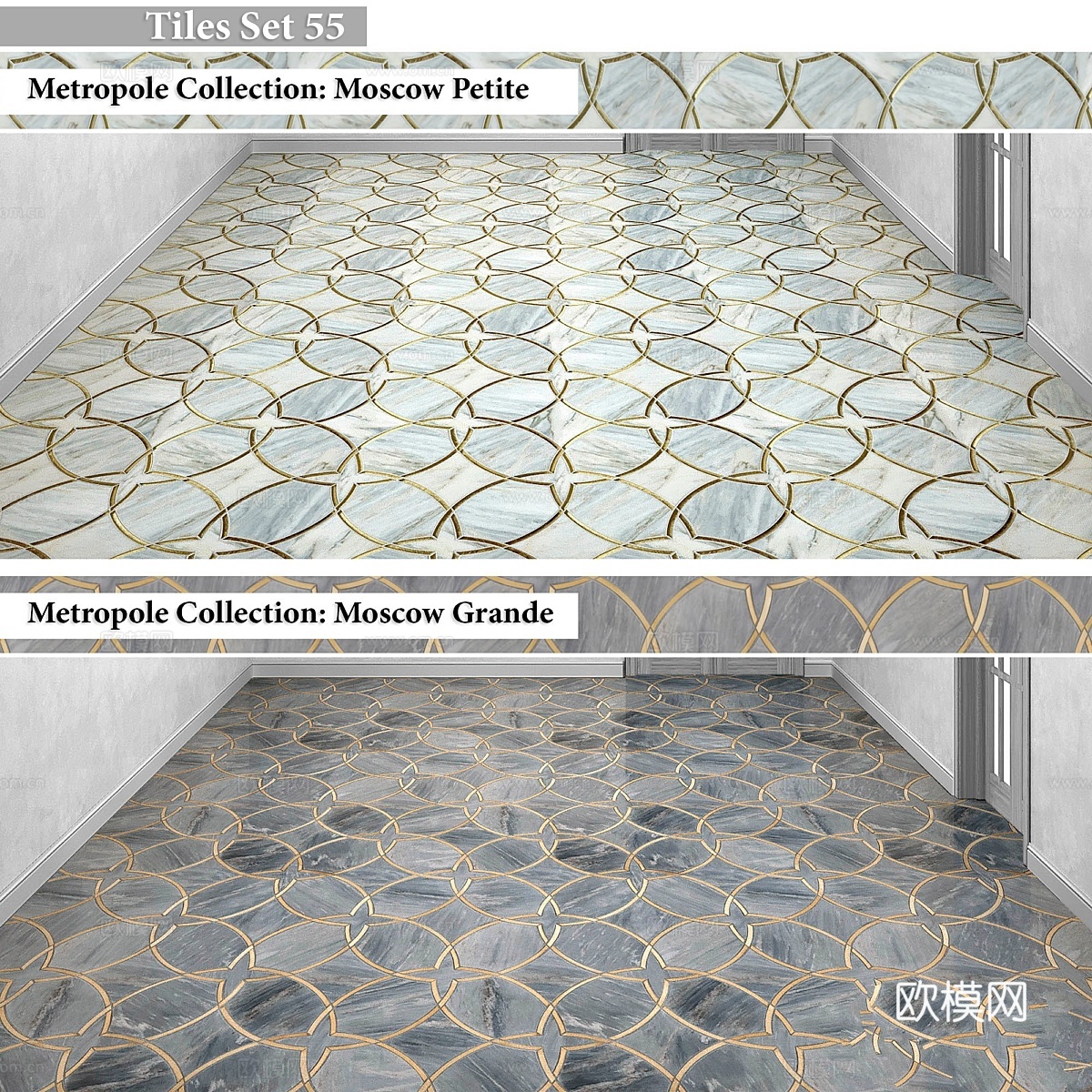 瓷砖套装553d模型下载