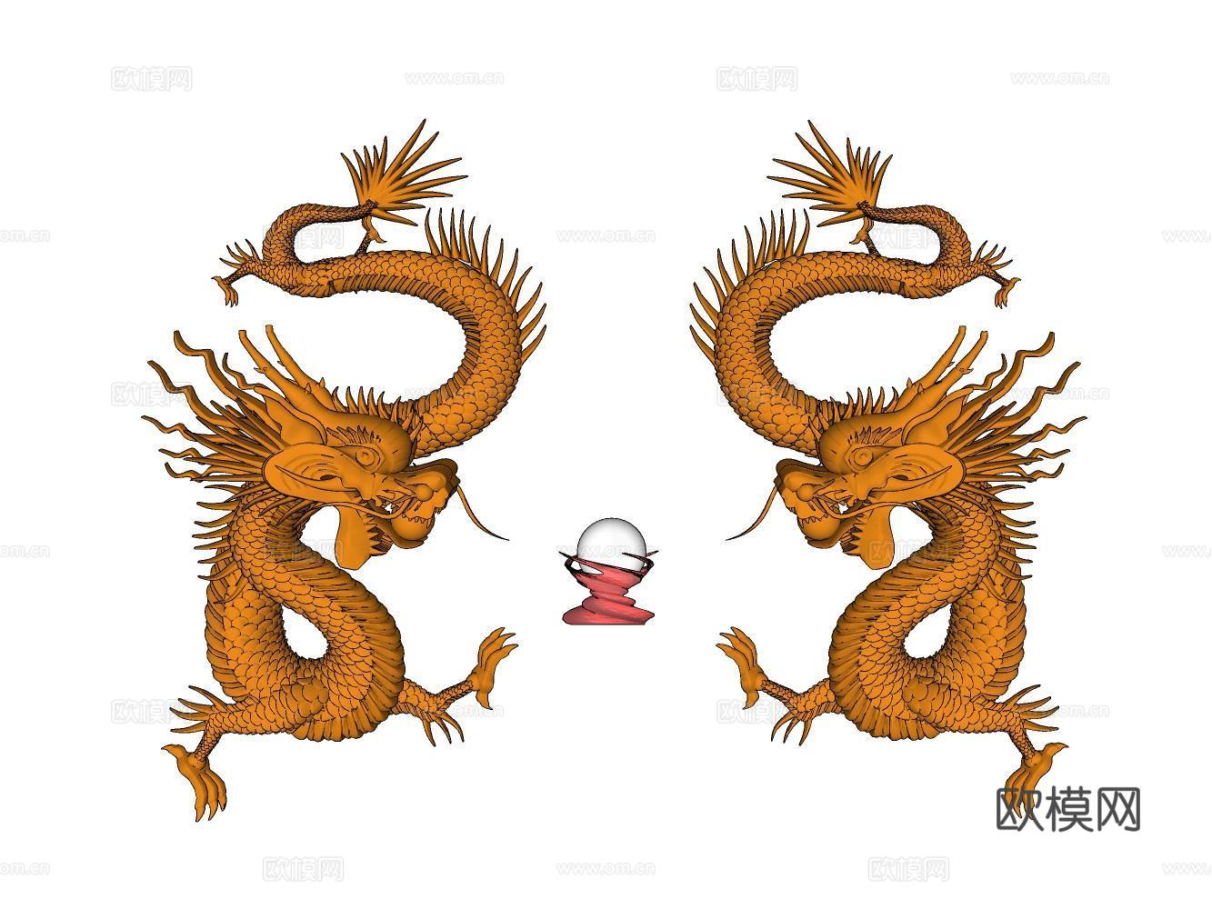 雕塑su模型下载（渲染图2）