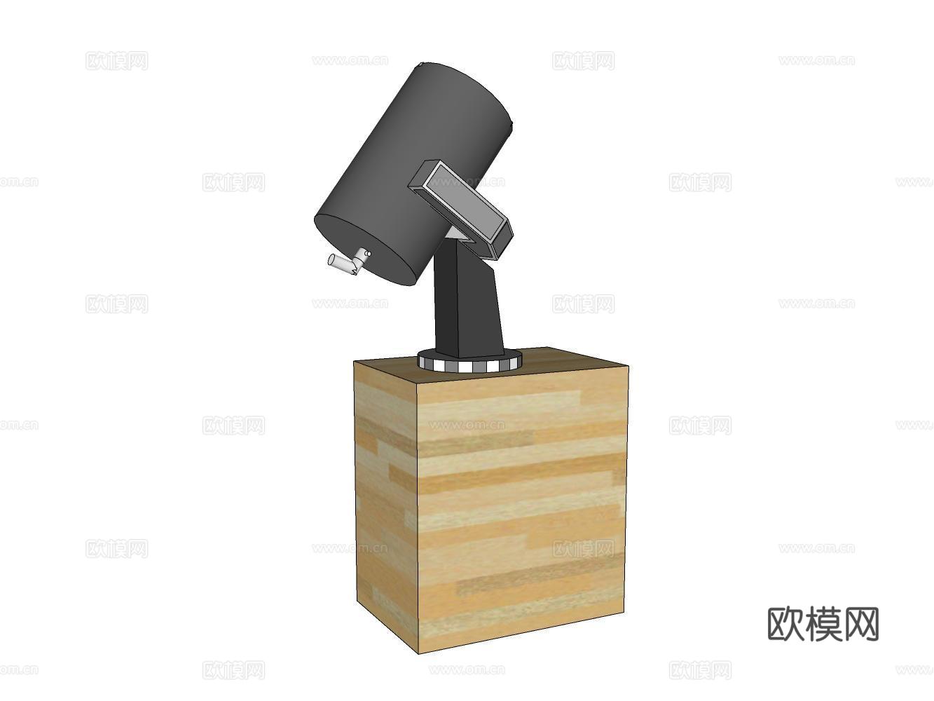 望远镜su模型下载（渲染图2）