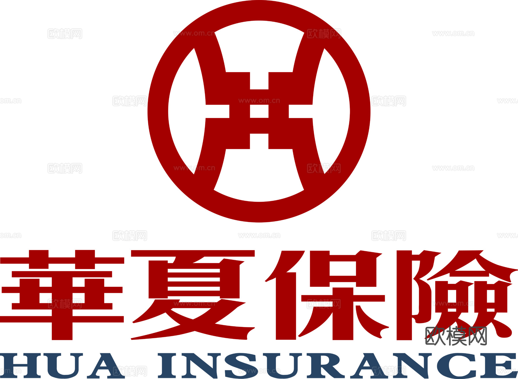 华夏保险，保险人寿logo