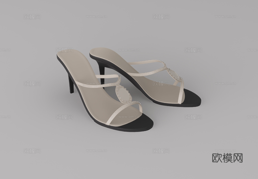 高跟鞋su模型