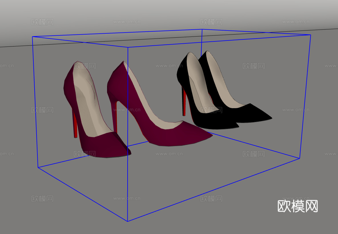 高跟鞋su模型