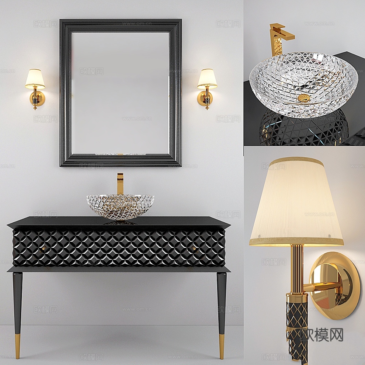 浴室家具 Armadi Art Capitone3d模型下载