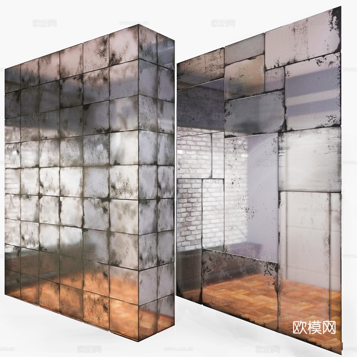 做旧镜子3d模型下载