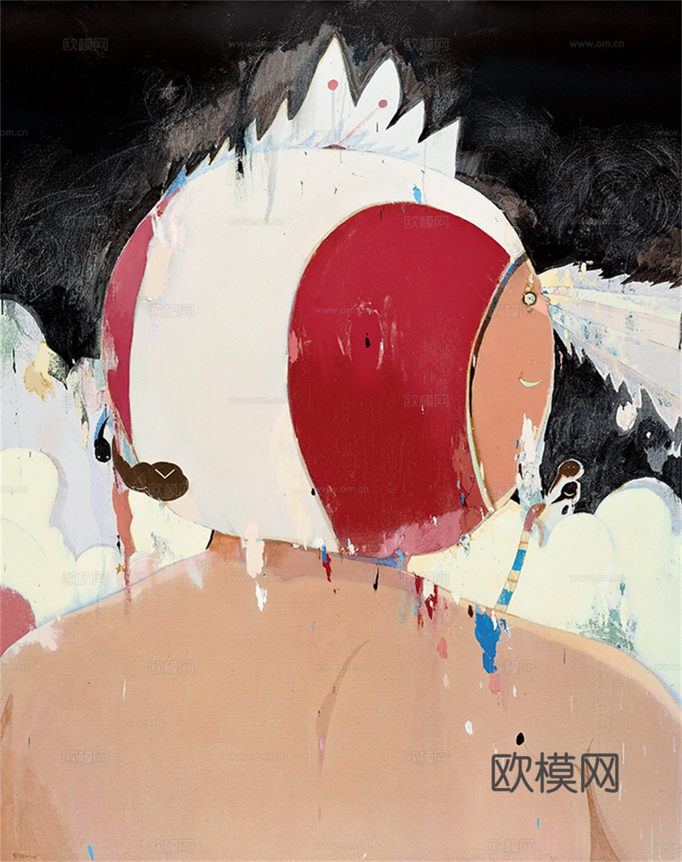 抽象油画，抽象画，装饰画，艺术画，创意画，现代绘画