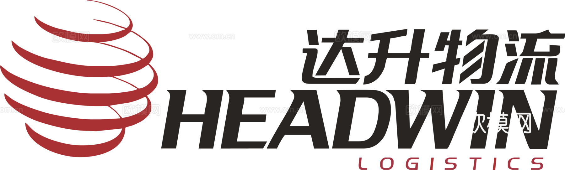 达升物流，快递物流logo