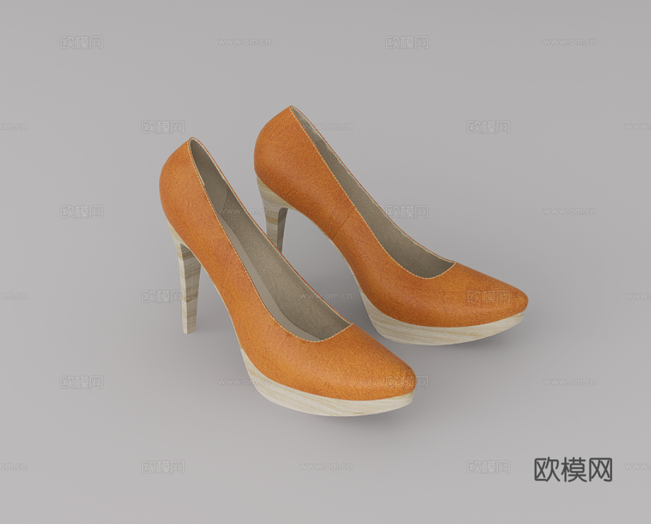 高跟鞋su模型