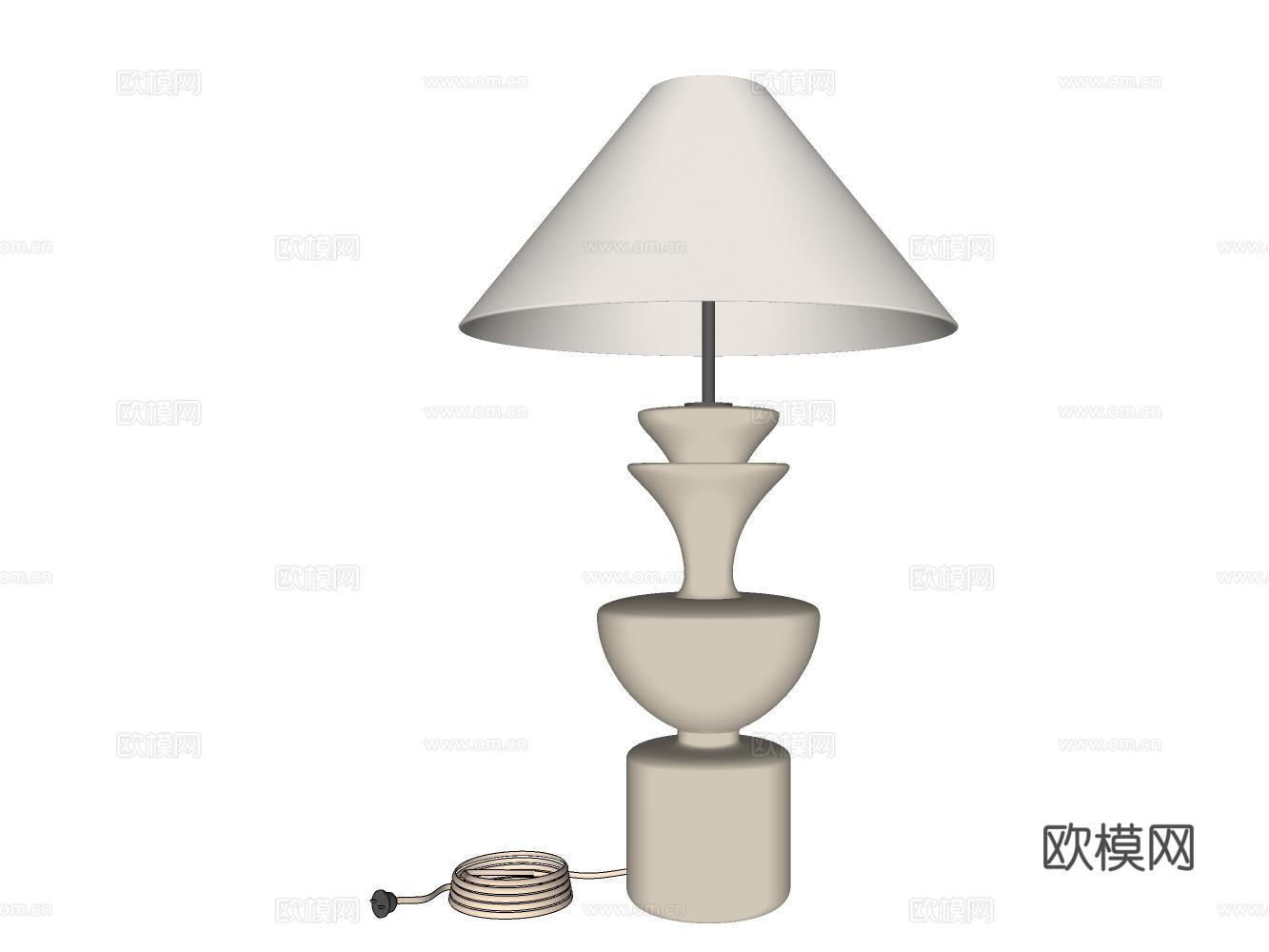 台灯su模型
