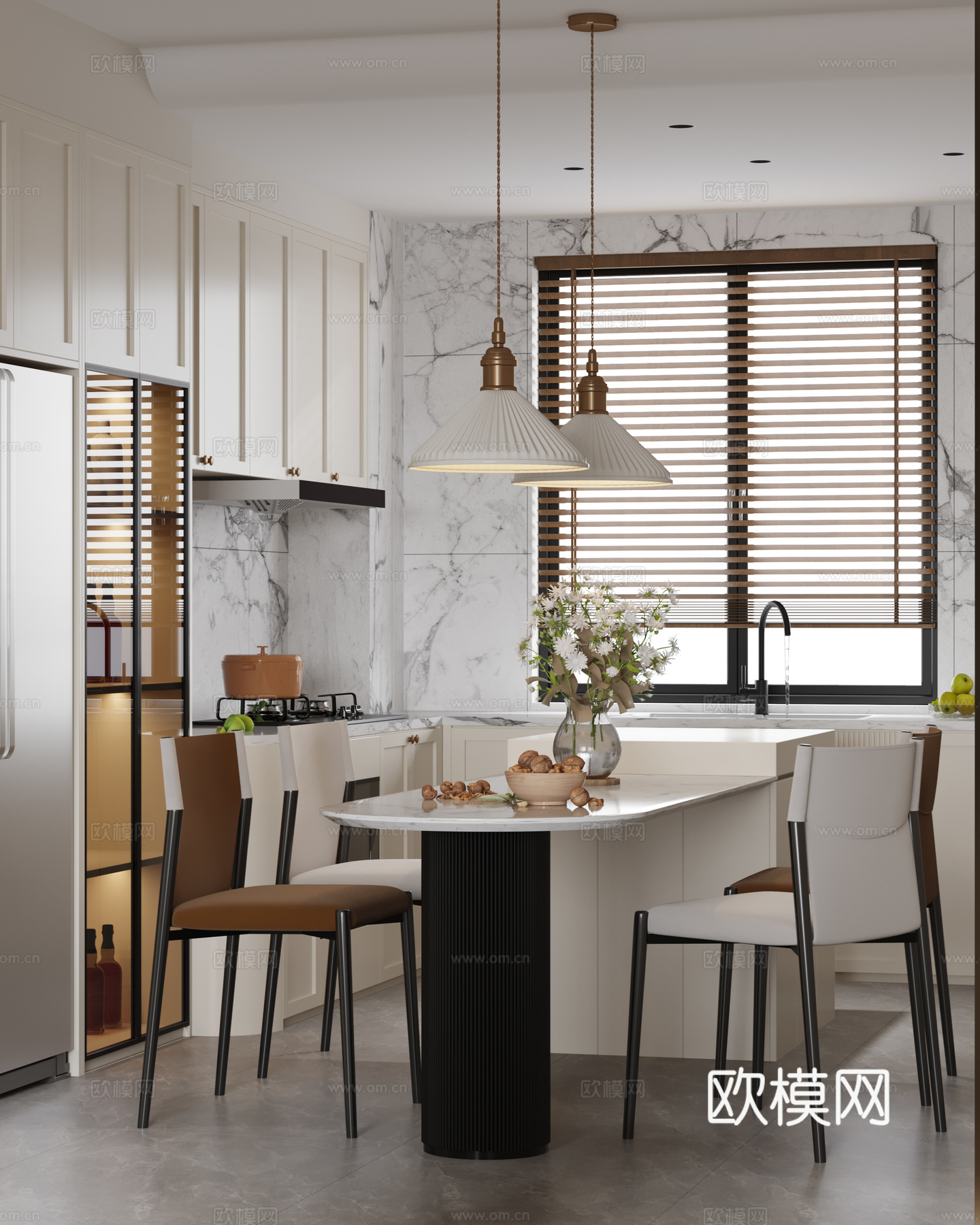 轻奢法式别墅 最新全套施工图 效果图合集cad施工图