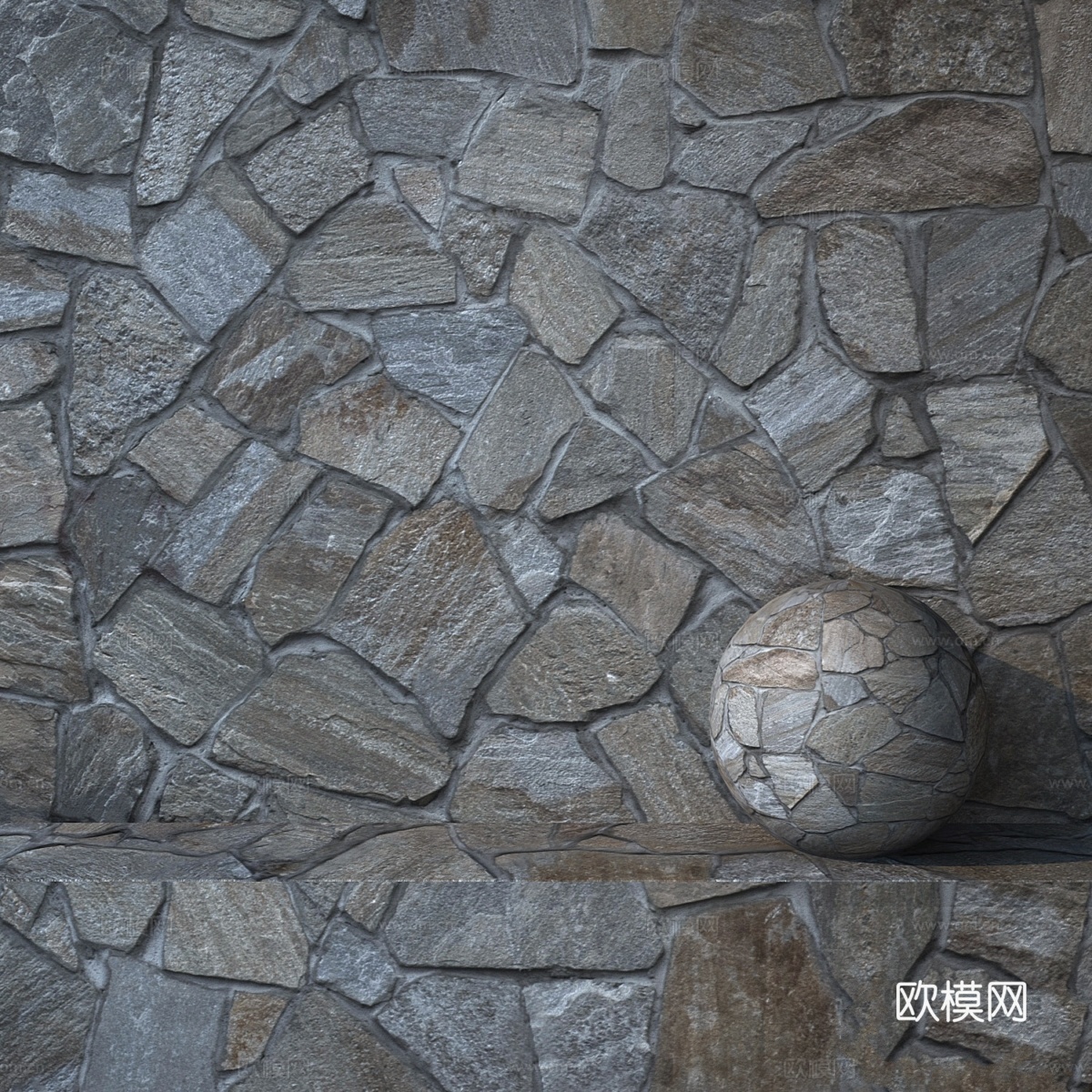 天然石材1423d模型下载