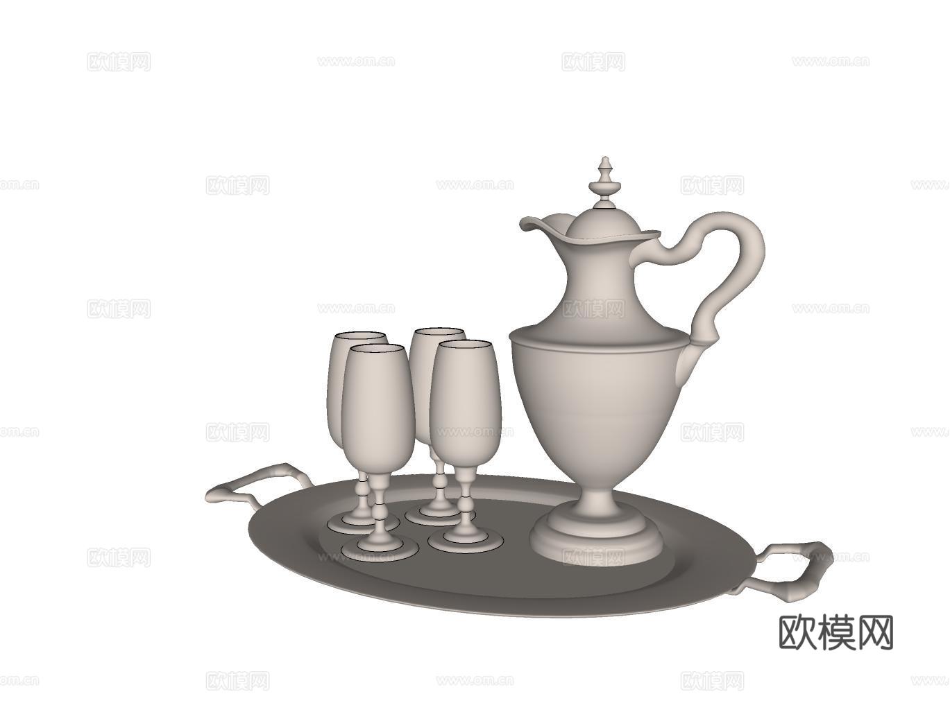 饰品摆件su模型