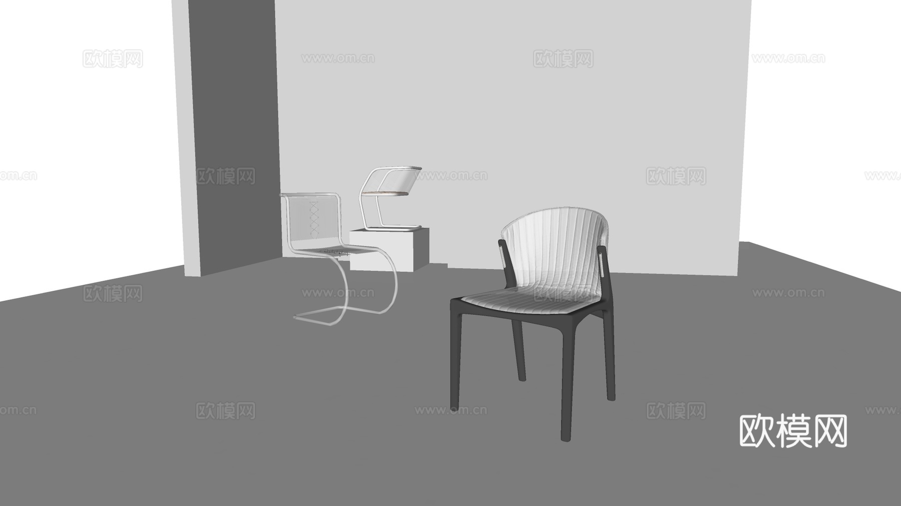 现代前卫椅子 设计师椅子 网红椅子su模型