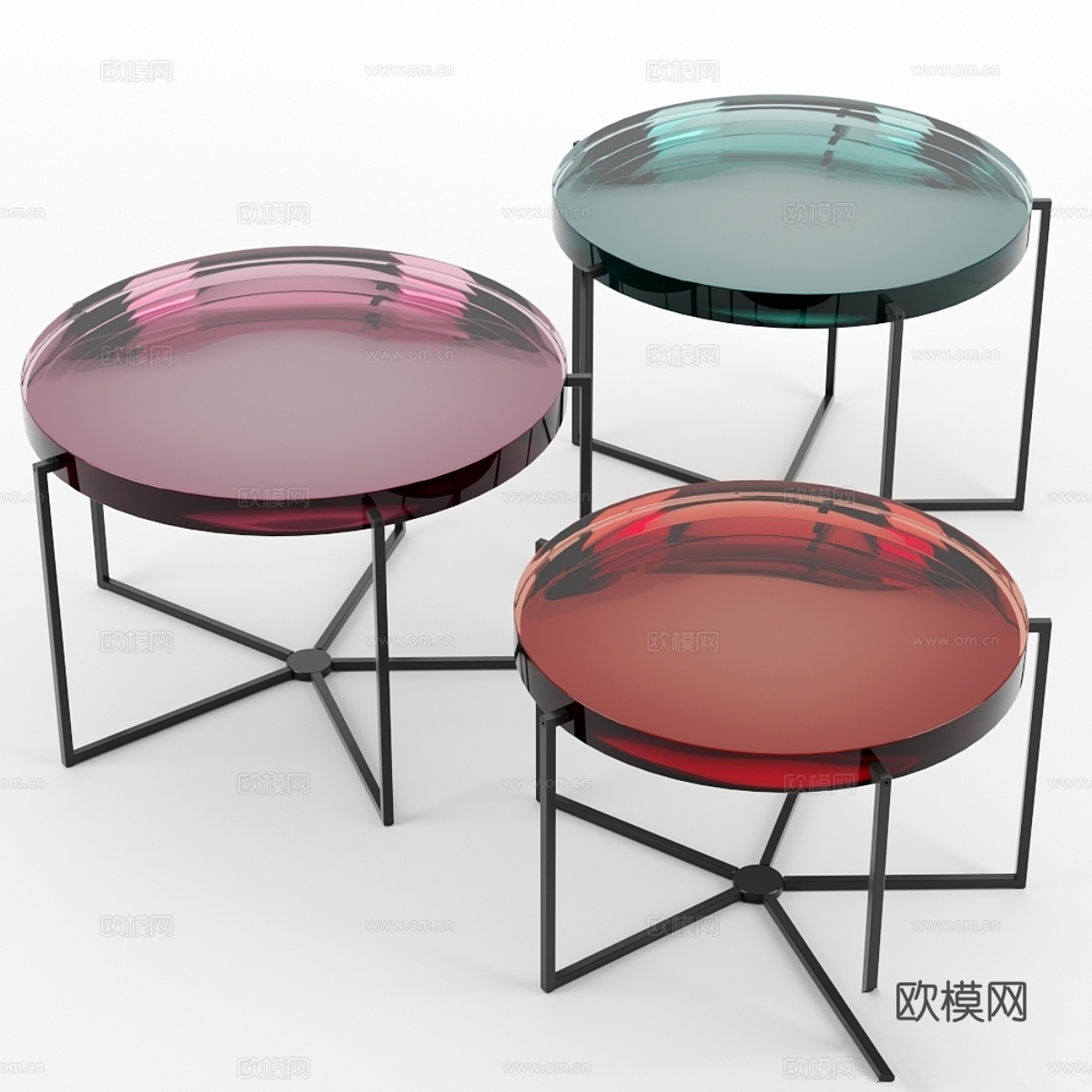 麦科林·布莱恩设计的Lens系列桌具套装023d模型下载