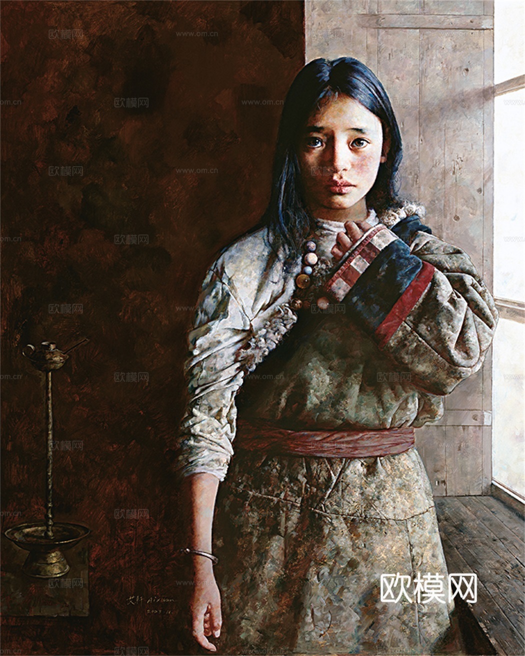 人物油画，人物画，装饰画，艺术画