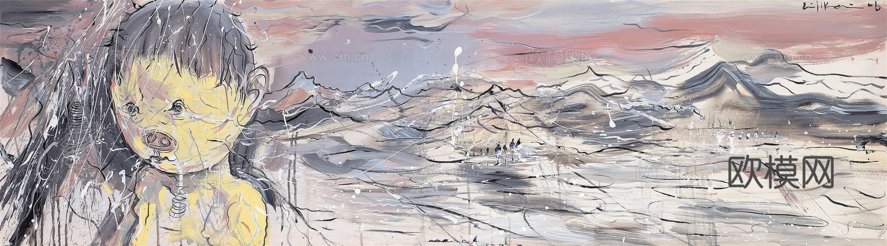 抽象油画，抽象画，装饰画，艺术画，创意画，现代绘画