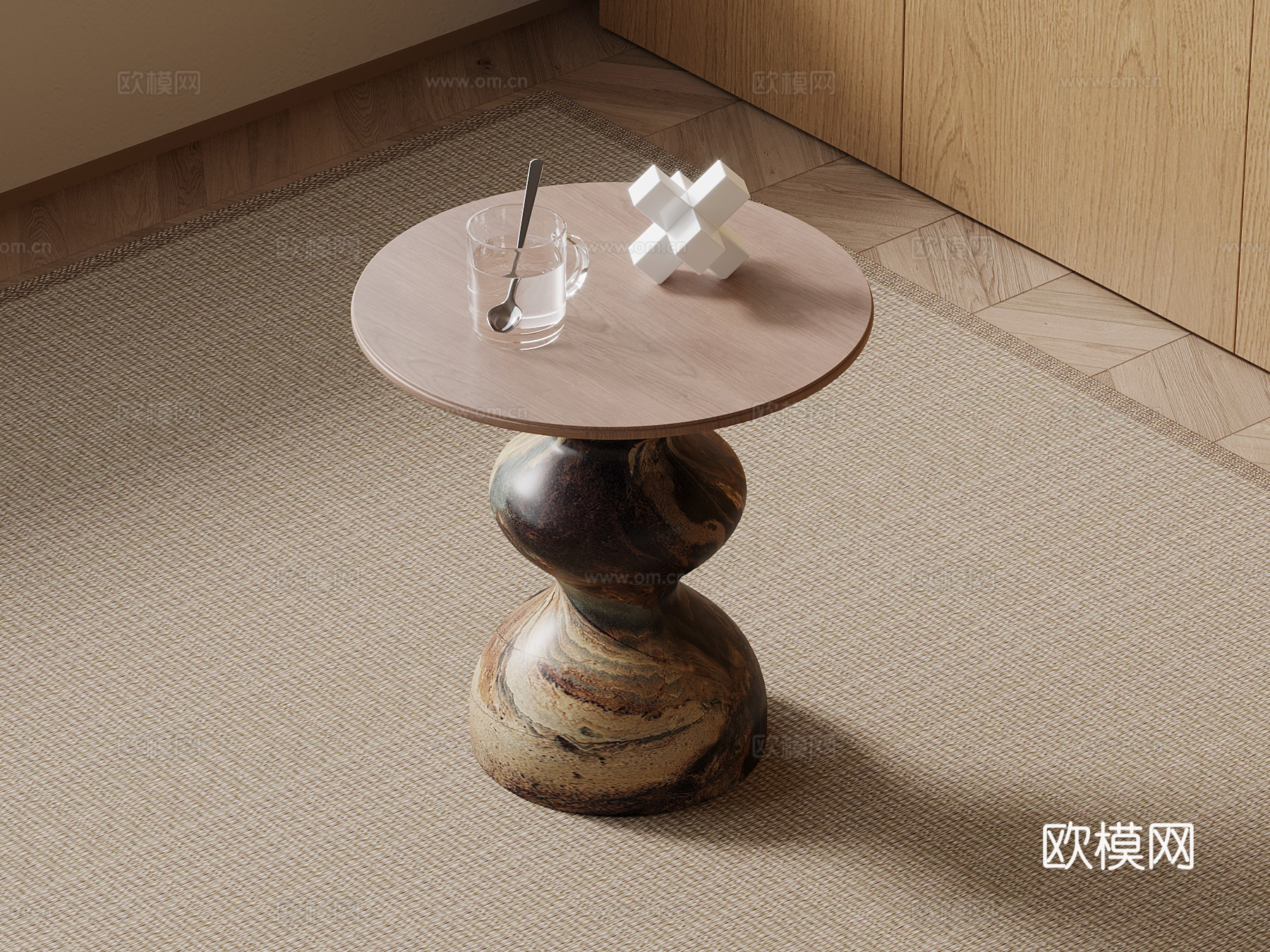 中古风边几su模型