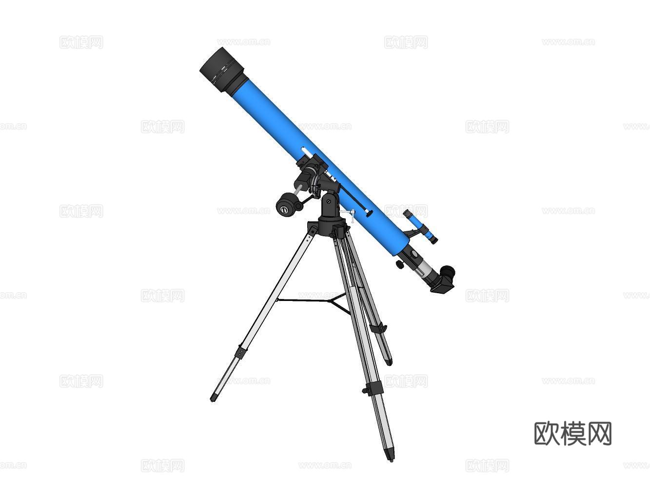 望远镜su模型下载（渲染图2）