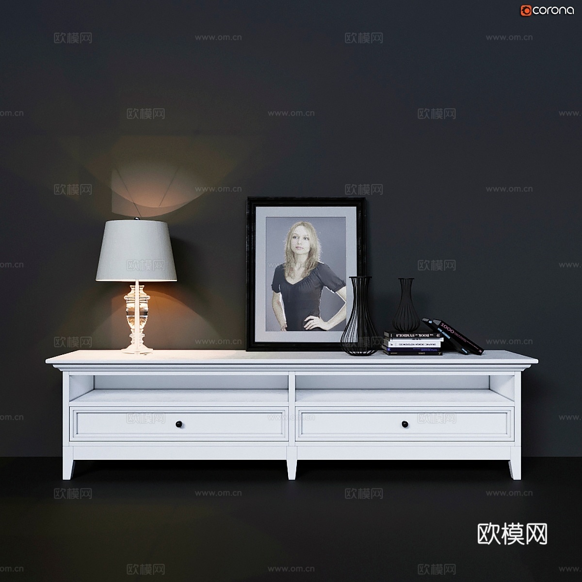 软垫脚凳3d模型下载