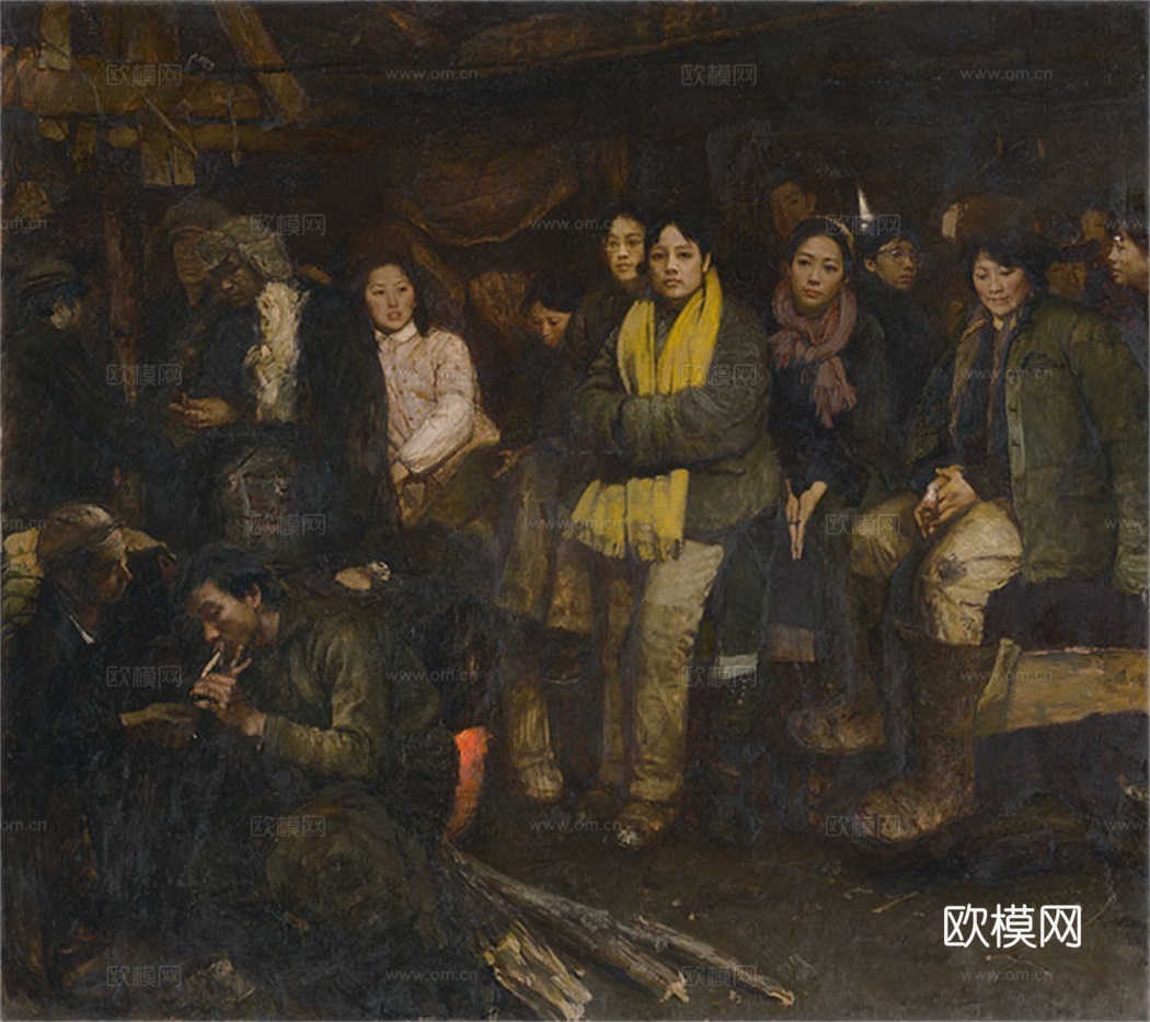 人物油画，人物画，装饰画，艺术画下载
