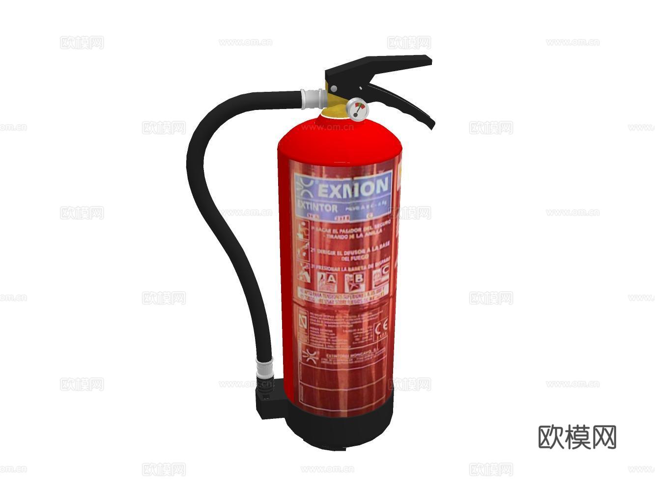 灭火器su模型