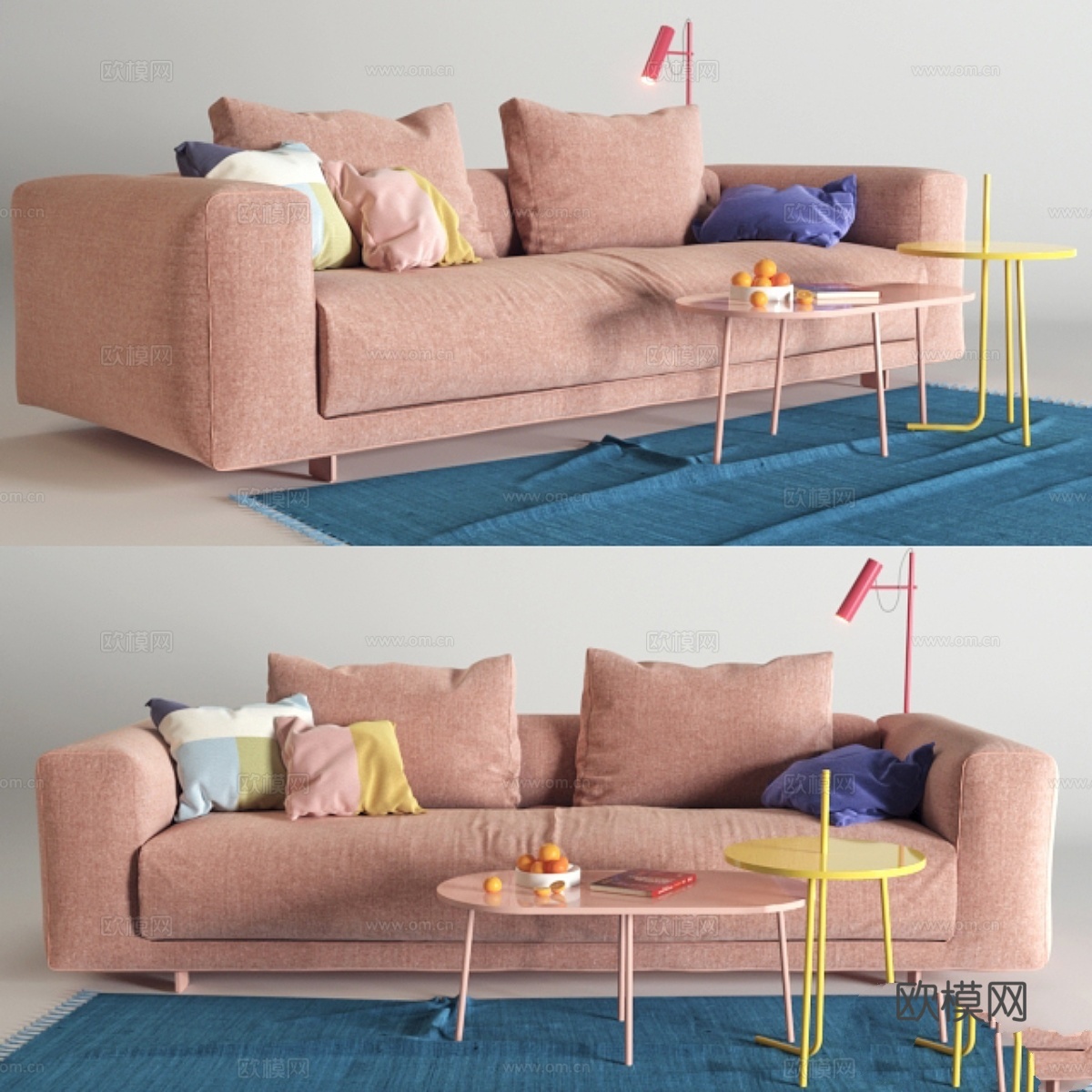 苔藓沙发COR（vray GGX材质）3d模型下载