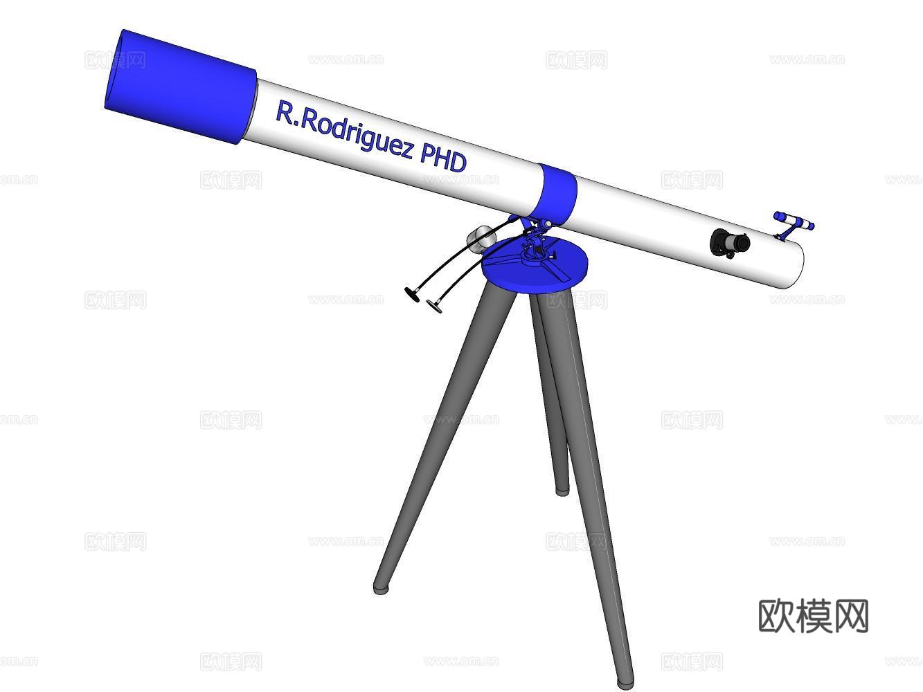 望远镜su模型下载（渲染图2）