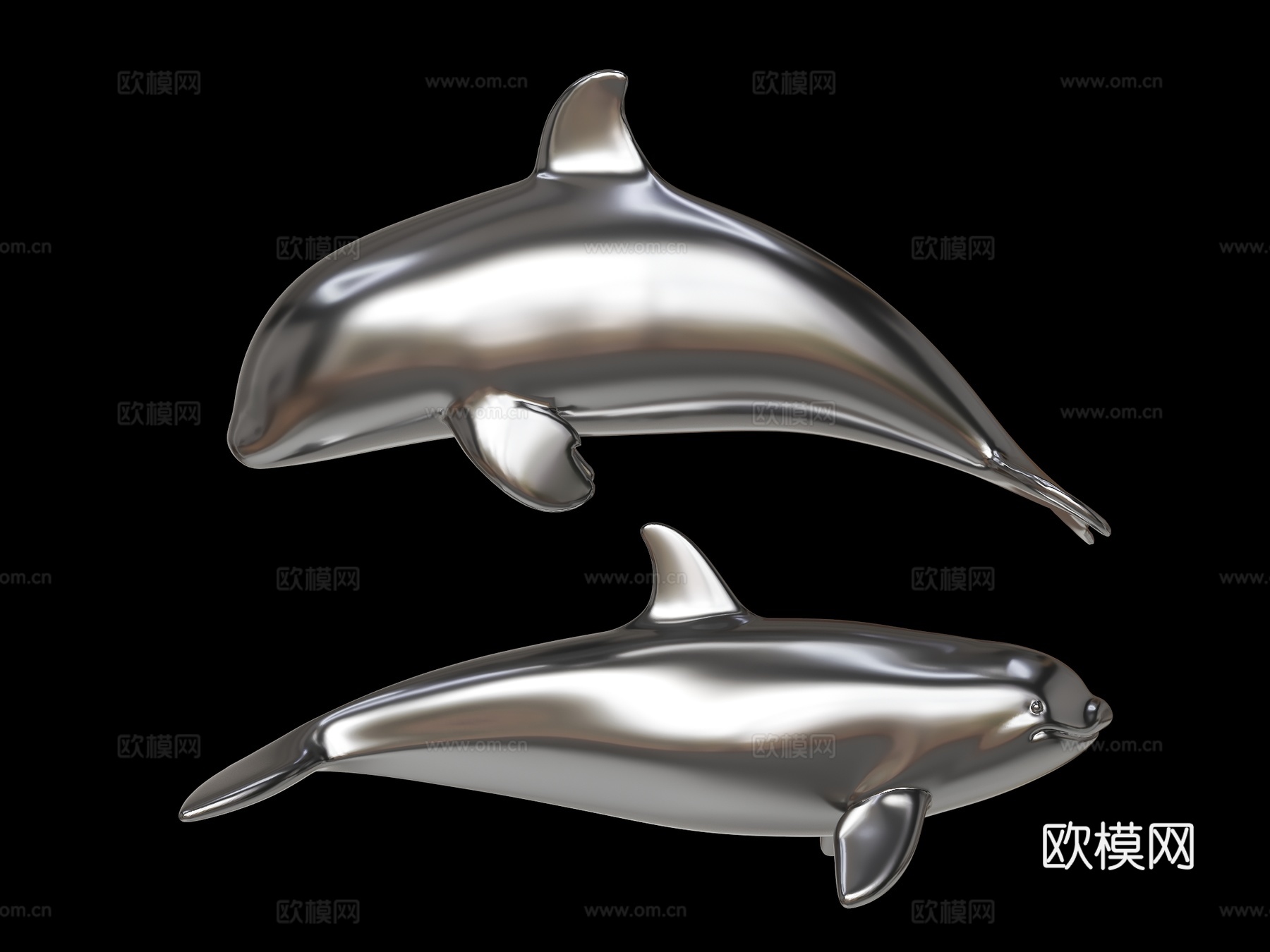 虎鲸雕塑 景观雕塑 广场雕塑 动物园雕塑 不锈钢雕塑 海豚雕su模型