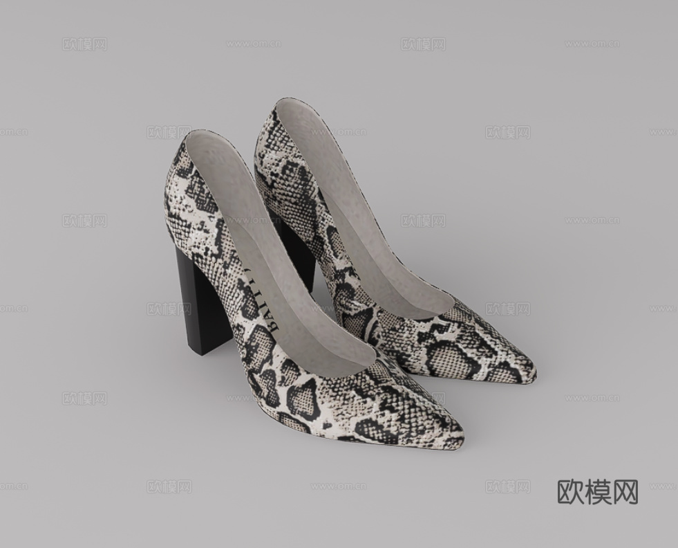 高跟鞋su模型