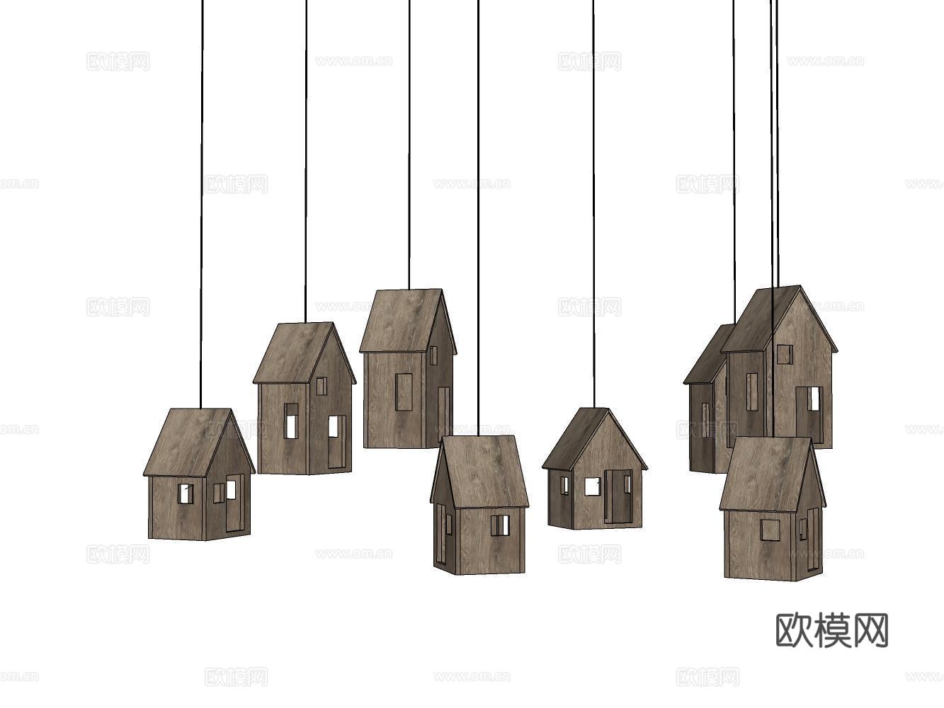 吊灯su模型下载（渲染图2）