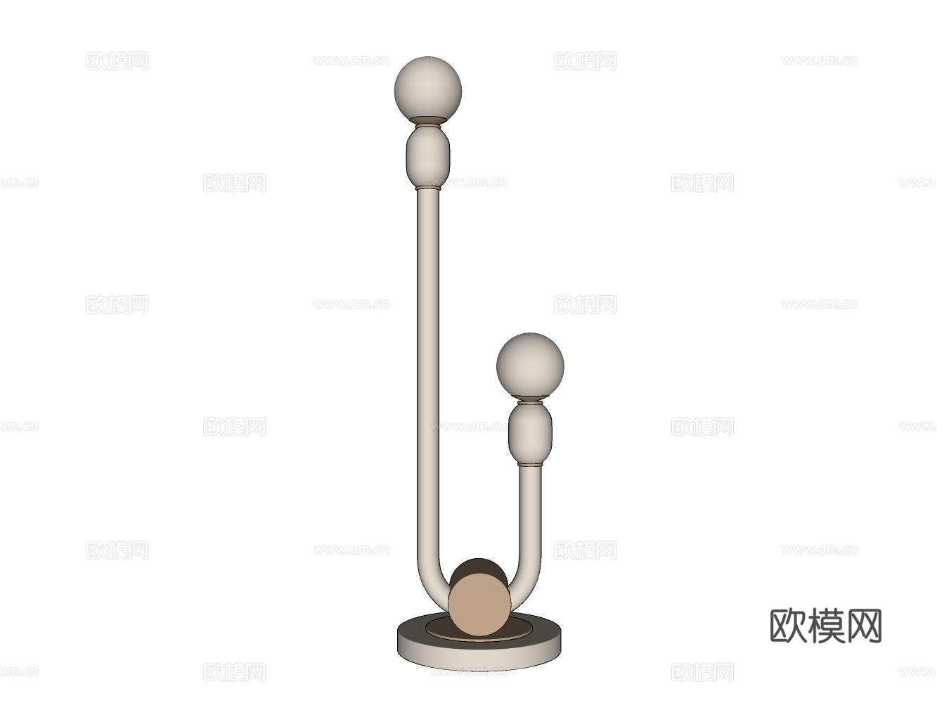 台灯su模型下载（渲染图2）