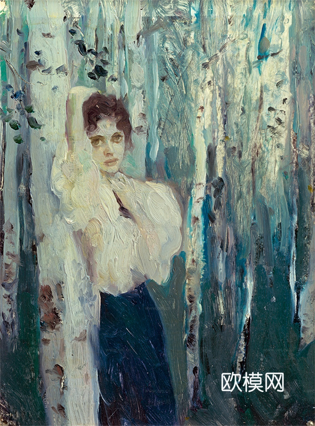 人物油画，人物画，装饰画，艺术画下载