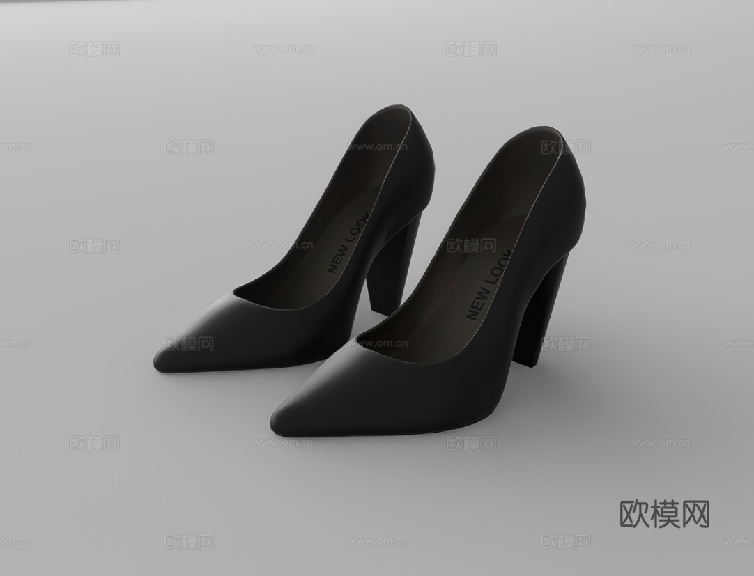 高跟鞋su模型